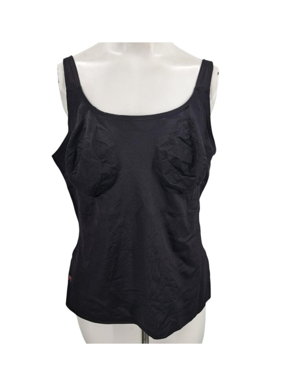 Ruby Ribbon Original Camisole Tank Top Size 44 Shaping Black Shapewear Bra